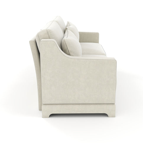 Elegant Sofa With Ergonomic Design And Lumbar Pillows