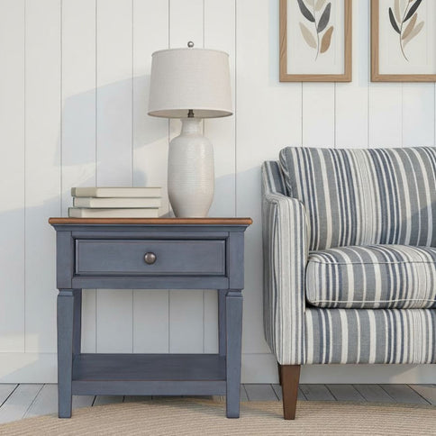 End Table - Blue