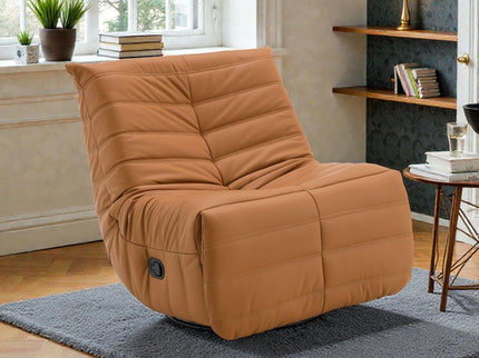 Glider Recliner With Swivel - Orange