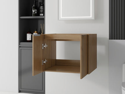Floating Bathroom Vanity Cabinet With Soft Close Double Doors, Spacious Interior Storage, Wall Mounted, Cabinet Only