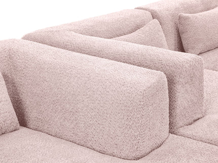 Upholstered Sofa Free Combined Sofa Couch With 2 Chaise Lounge And Five Back Pillows For Living Room
