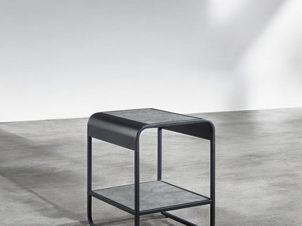 Raziela - End Table With Storage - Black / Gray