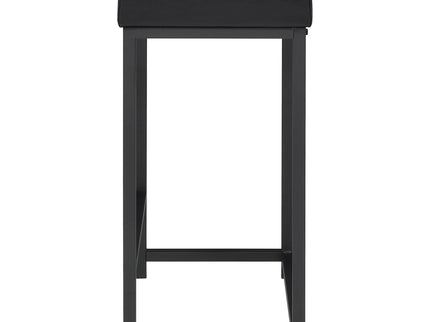 Klekner - 4 Piece Counter Height Table Set With Nesting Tables And Backless Stools - Charcoal
