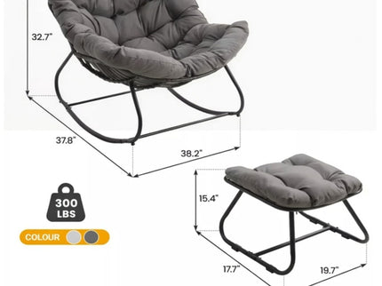 Egg Rocking Chair With Ottoman