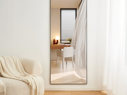 Modern Full Length Mirror With High Definition Shatter Proof Glass And Aluminum Alloy Frame