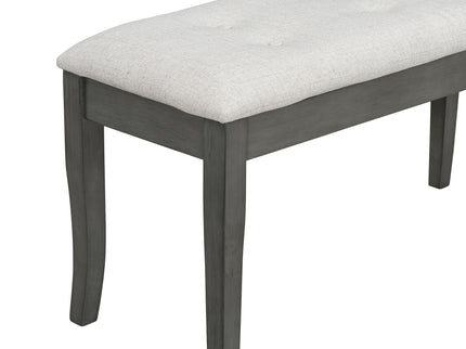 Dining Table Set With 4 Upholstered Chairs And Bench