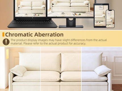 4 Seat Convertible Sleeper Sofa Bed, Modern With Storage