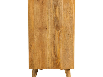 Austin - 3 Door Accent Cabinet With Tapered Legs - Natural