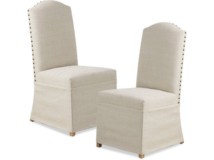 Dining Chair With Skirts (Set of 2) - Beige