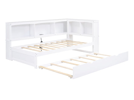 Daybed With Trundle, Storage Cabinets, USB Ports