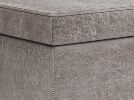 Owen - Lift Top Large Coffee Table Storage Ottoman, Mid Century Style