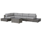 Dark Brown / 4 Pc. L-Shaped Sectional, 3 Tables