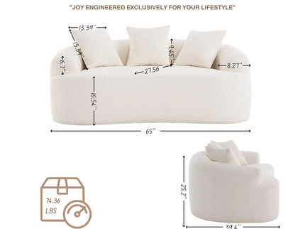Loveseat Sofa, Compact Design For Small Spaces