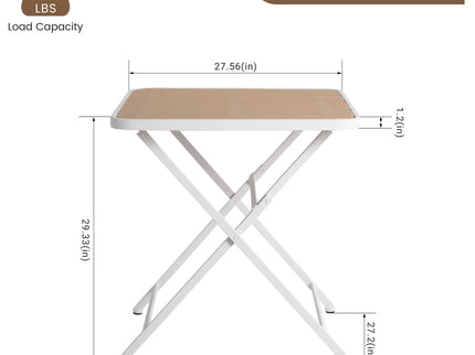 4 Piece Set Of Single Chairs With A Folding Square Table