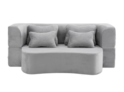 Modern Floor Sofa With 4 Pillows