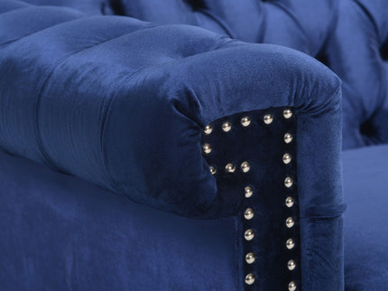 Chesterfield Style 3 Seater Sofa With Deep Button Tufting
