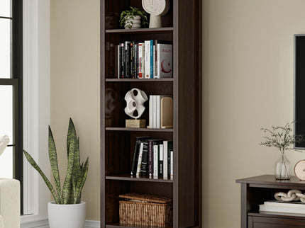 Warm Shaker - 5 Shelf Bookcase