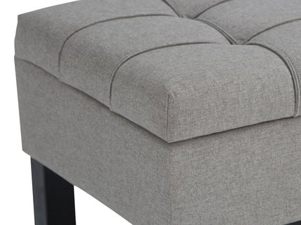 Saxon - Upholstered Transitional Storage Ottoman Bench