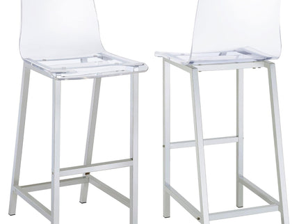 Bar Stools (Set of 2) - Clear