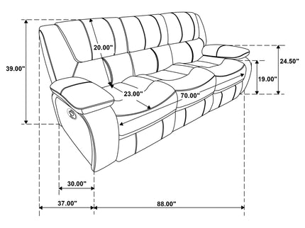 Elodie - Reclining Sofa Set With Manual Recline