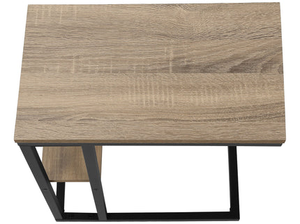 Accent Table, C - Shaped, Marble Look Contemporary & Modern Convenient Design