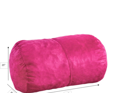 Michael - Modern Cylindrical Suede Bean Bag Chair