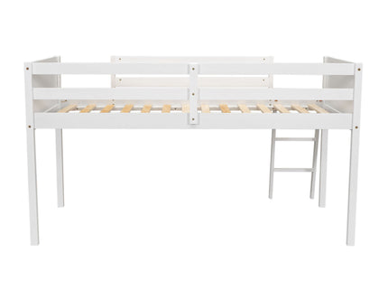 Low Loft Bed With Adjustable Ladder