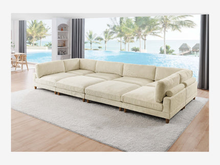 Modern Modular Sectional With Adjustable Back Support
