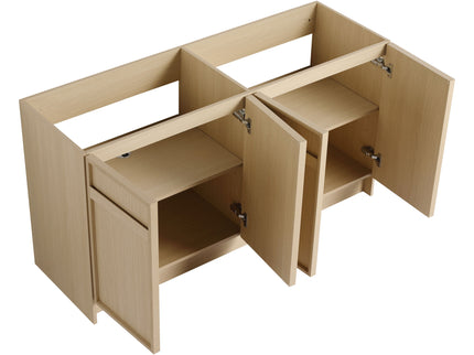 Freestanding Bathroom Vanity With Resin Sink & Soft Close Cabinet Doors