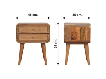 Close Knit 2 Drawer Nightstand - Oak