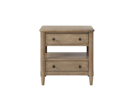 Open Nightstand With 2 Drawers