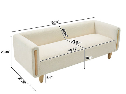 3 Seater Sofa With Armrests For Living Room