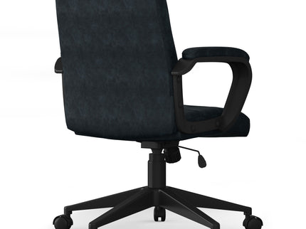 Brewer - Swivel Office Chair - Distressed Blue