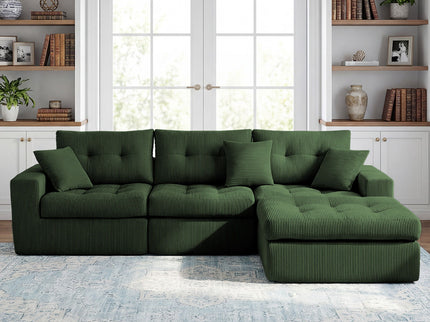 Corner Chaise L-Shaped Sectional Sofa Bed