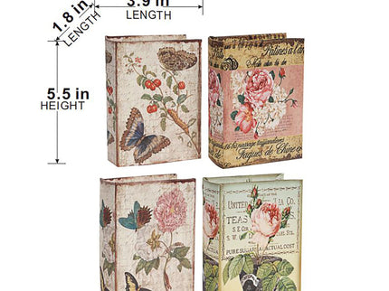 Book Boxes (Set of 4) - Multi