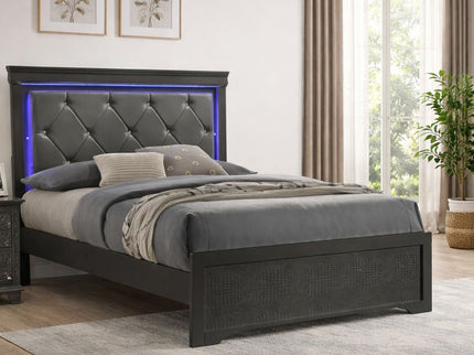 Blaze - Modern Bedroom Set With LED Headboard
