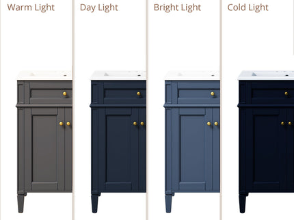 Modern Bathroom Vanity With Tip-Out Drawer And Soft-Close Hinges