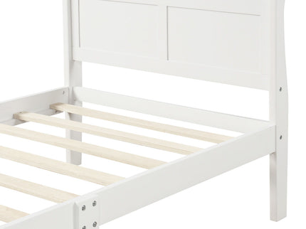 Platform Bed Frame Mattress Foundation Sleigh Bed With Headboard / Footboard / Wood Slat Suppor