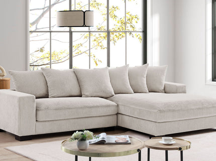 Luxe - Oversized 2 Piece Sectional Couches For Living Room, L Shaped Sofa With Chaise