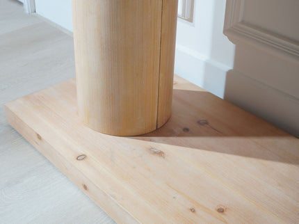 Double Cylinder Base Console Table For Living Room - Multi