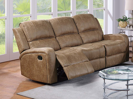 Modern Reclining Sofa With Padded Seat And Backrest
