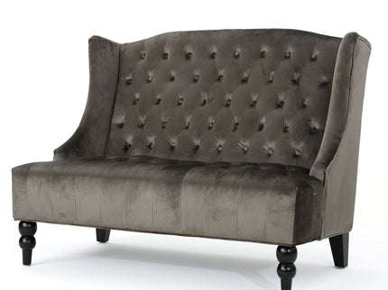 Nurturing - Upholstered Loveseat With Wing Back And Diamond Tufting