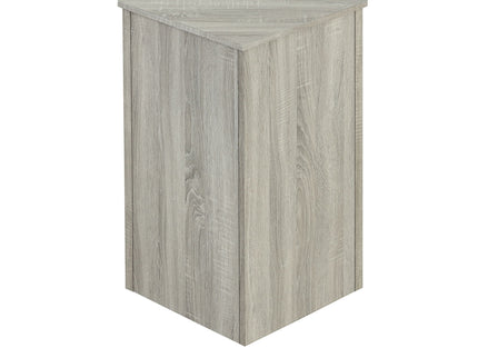 Triangle Bathroom Storage Cabinet With Adjustable Shelves, Freestanding Floor Cabinet - Oak