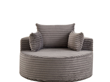 Modern Single Sofa With Backrest Pillow For Living Room