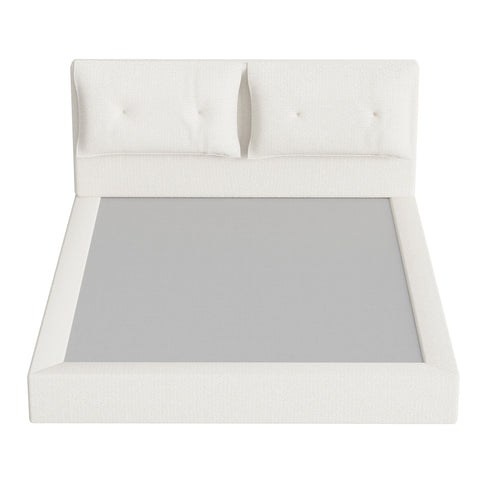 Airframe - Upholstered Bed Frame With Double Layered Upholstered Headboard