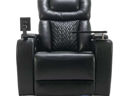270 Degree Swivel Power Recliner With Tray Table, Phone Holder, Cup Holder, USB Port