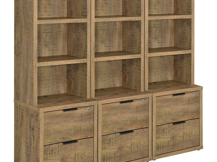 Geary - 3 Piece Wall Unit Bookcase Set With USB Storage