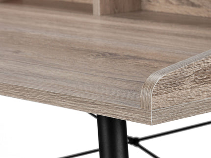 Computer Desk For Home Office, Sturdy Construction, Storage Shelves