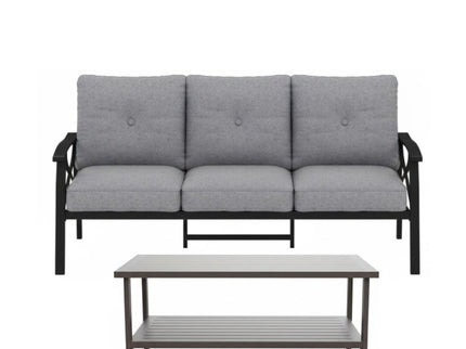 Patio Furniture Set With Coffee Table And Cushions For Backyard