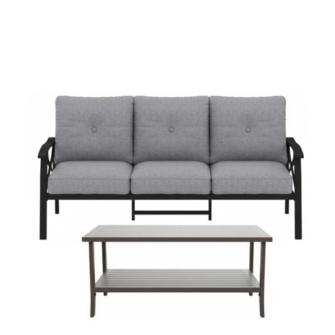 Patio Furniture Set With Coffee Table And Cushions For Backyard
